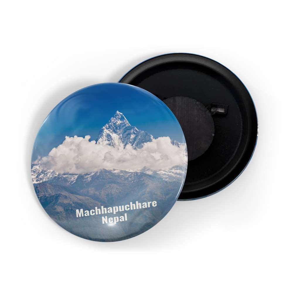 dhcrafts Fridge Magnet Multicolor Famous Tourist Place Machhapuchhre Nepal Glossy Finish Design Pack of 1